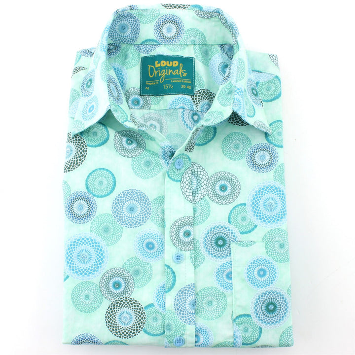 Regular Fit Short Sleeve Shirt - Spirograph