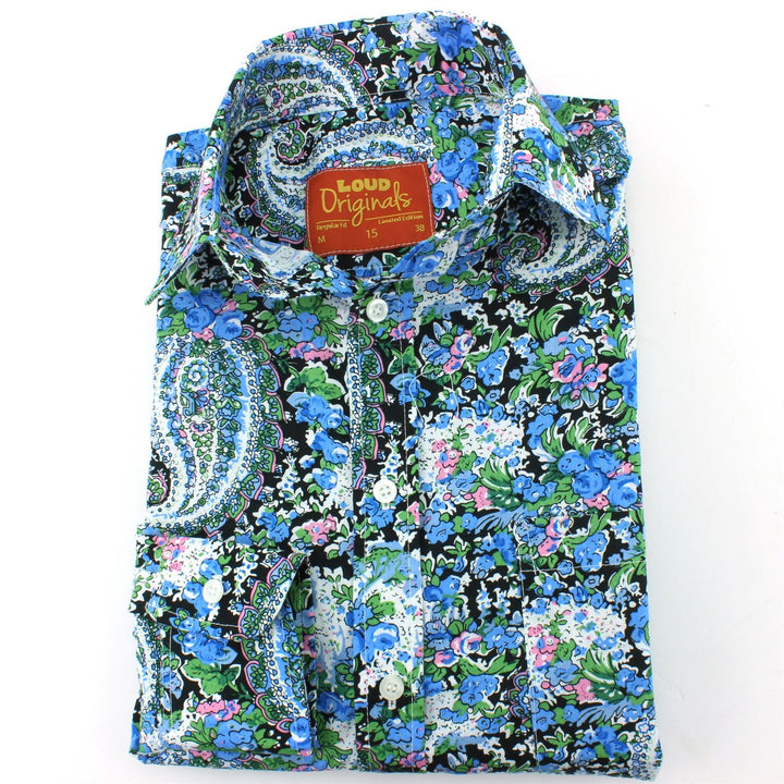 Regular Fit Long Sleeve Shirt - Floral Paisley