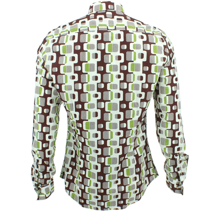 Slim Fit Long Sleeve Shirt - Retro Chain