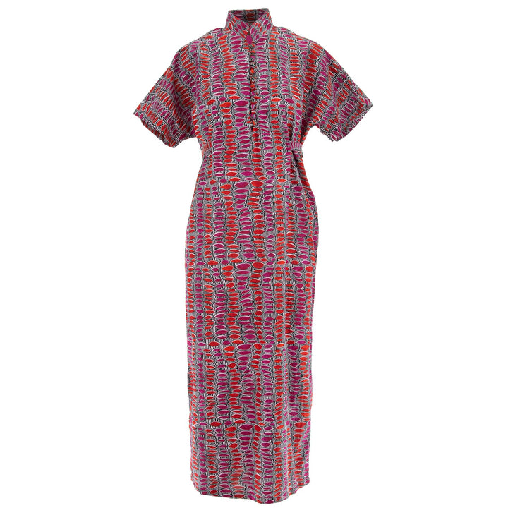 Mandarin Maxi Dress - Colour Burst