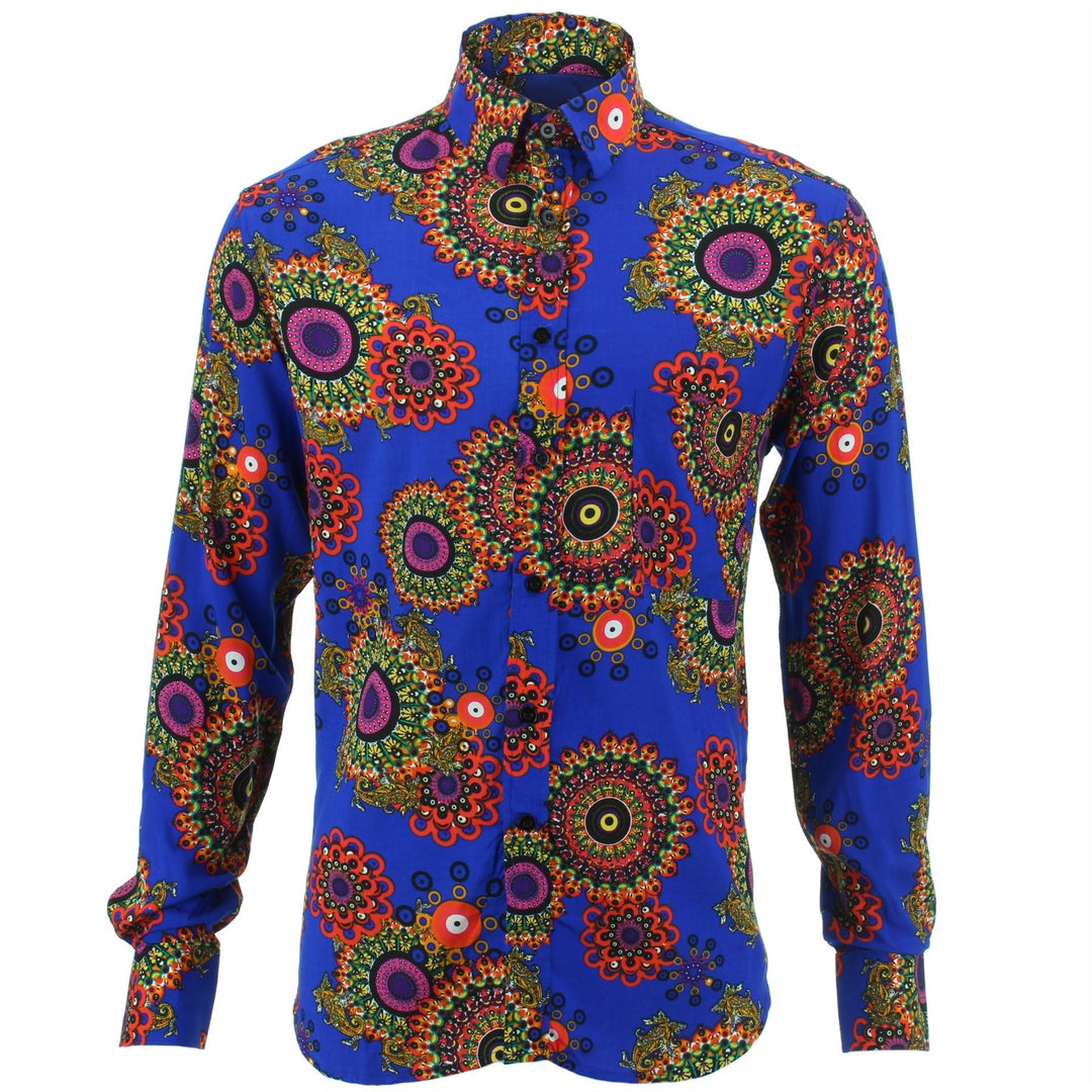 Regular Fit Long Sleeve Shirt - Fractal Suzani