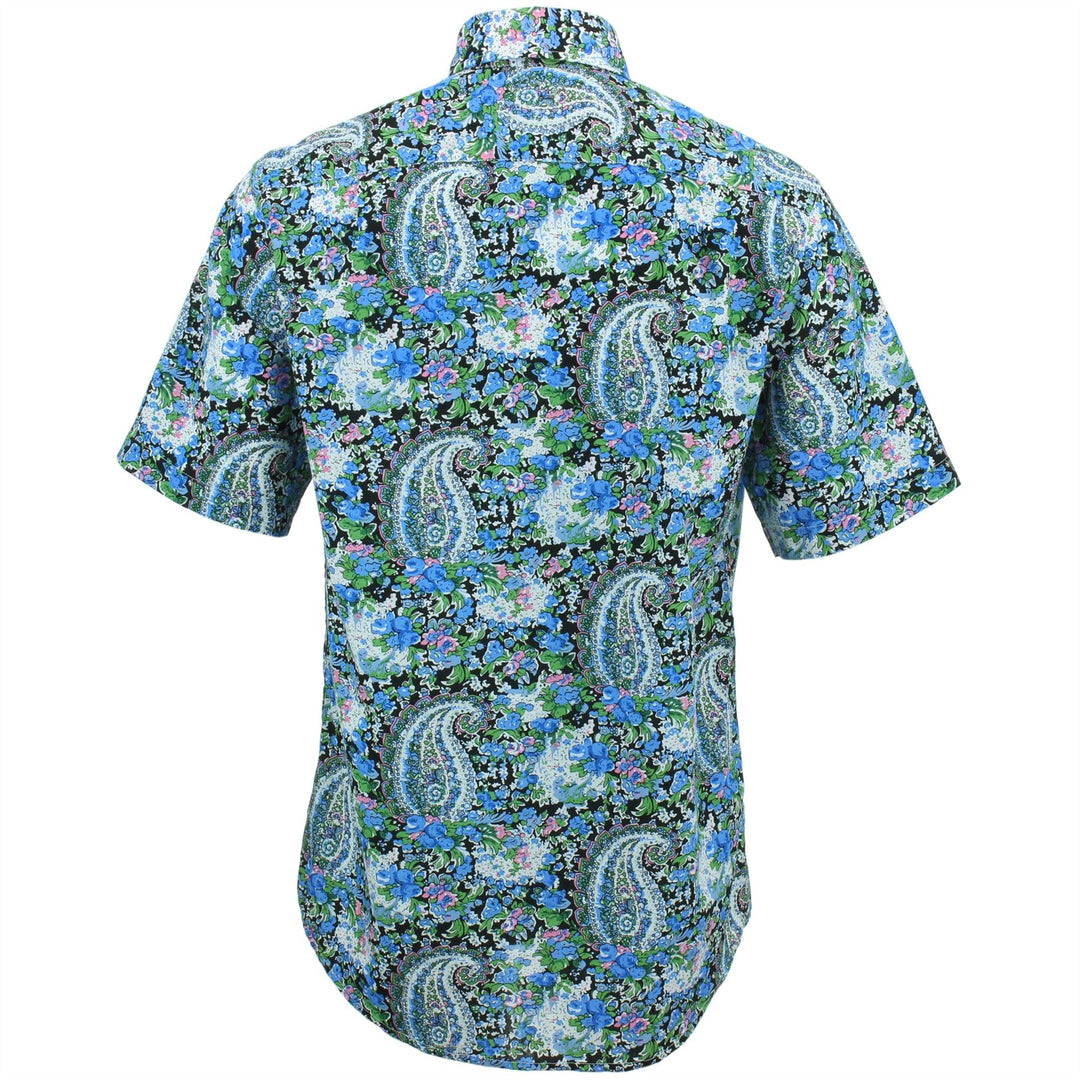 Regular Fit Short Sleeve Shirt - Floral Paisley