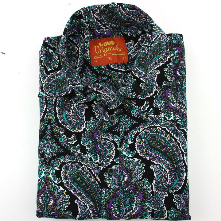 Regular Fit Short Sleeve Shirt - Paisley