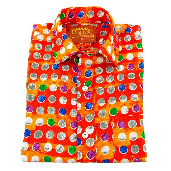 Regular Fit Short Sleeve Shirt - Spotty