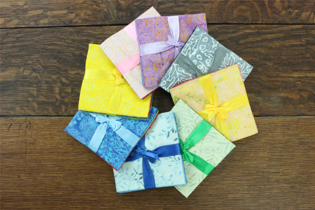 Charm Pack - 40 x 5" Squares of Cotton Batik