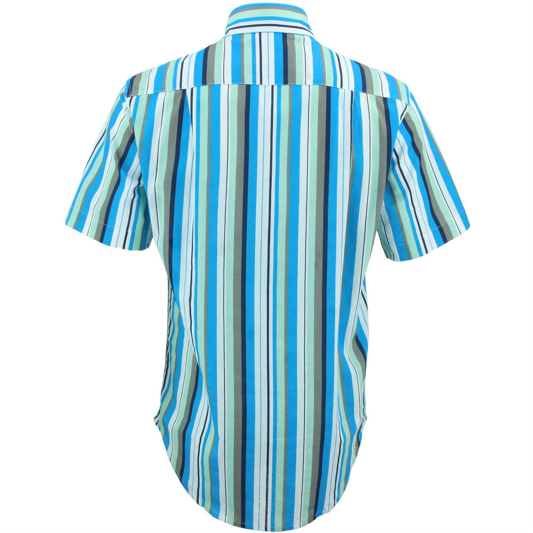 Regular Fit Short Sleeve Shirt - Bayadere Stripes