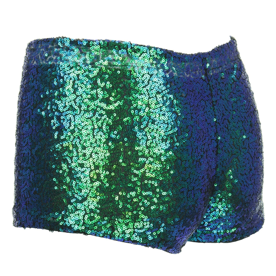 Sequin Hot Pants - Green