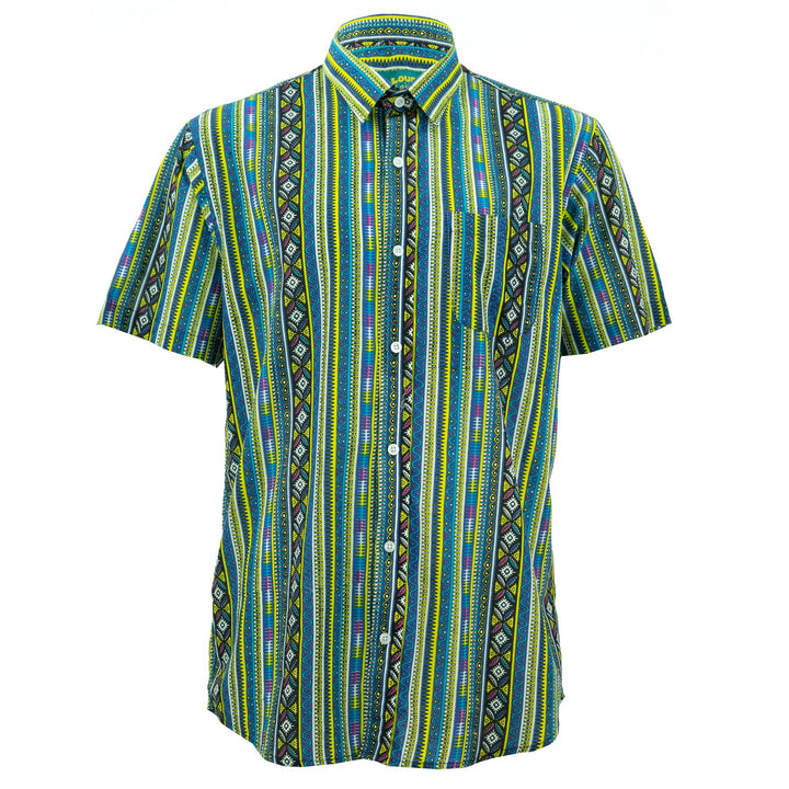 Regular Fit Short Sleeve Shirt - Aztec