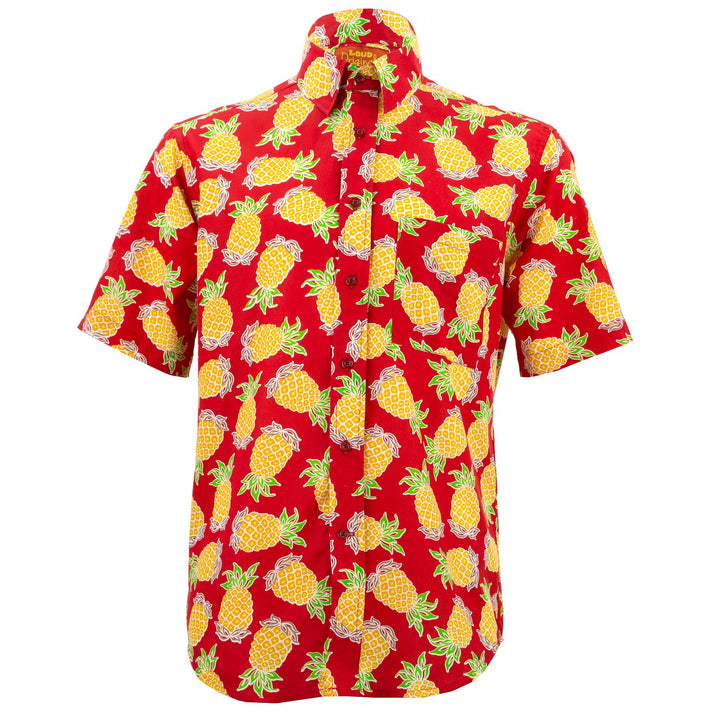 Regular Fit Short Sleeve Shirt - Pineapples