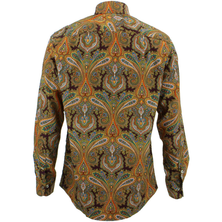 Regular Fit Long Sleeve Shirt - Oriental Paisley