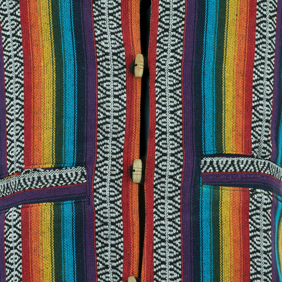 Cotton Canvas Waistcoat - Rainbow