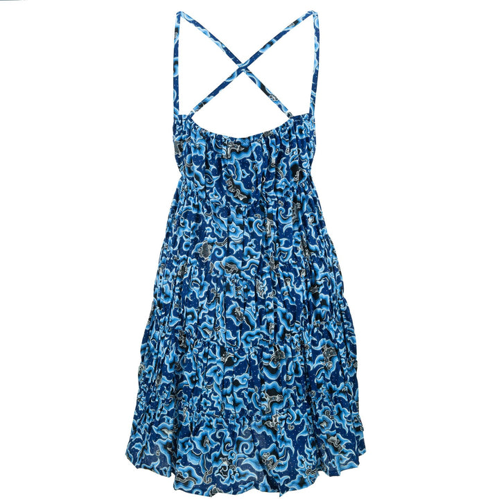 Tier Drop Summer Dress - Swirling Night