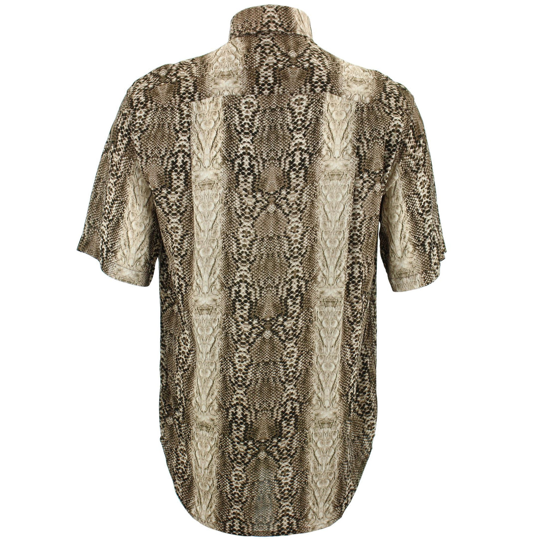 Regular Fit Short Sleeve Shirt - Snakeskin