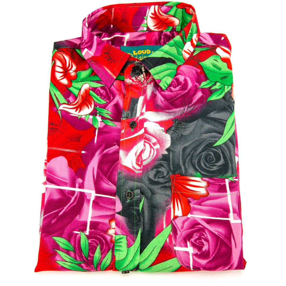 Regular Fit Long Sleeve Shirt - Roses