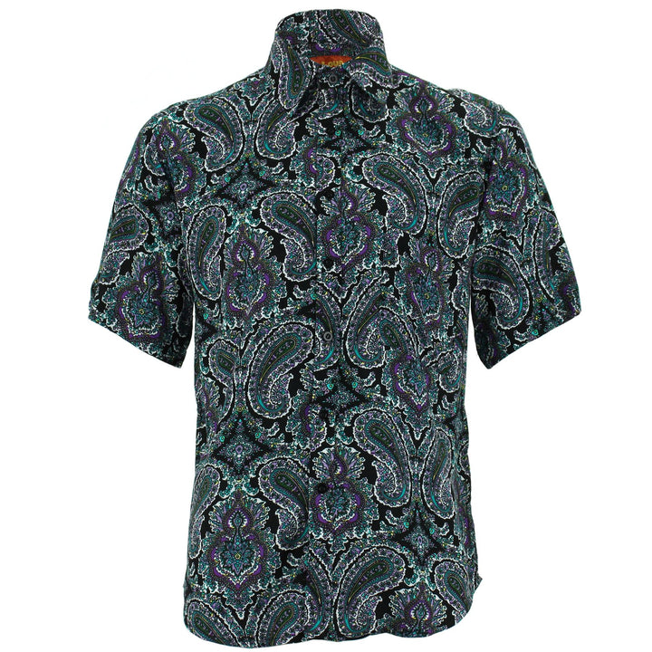 Regular Fit Short Sleeve Shirt - Paisley