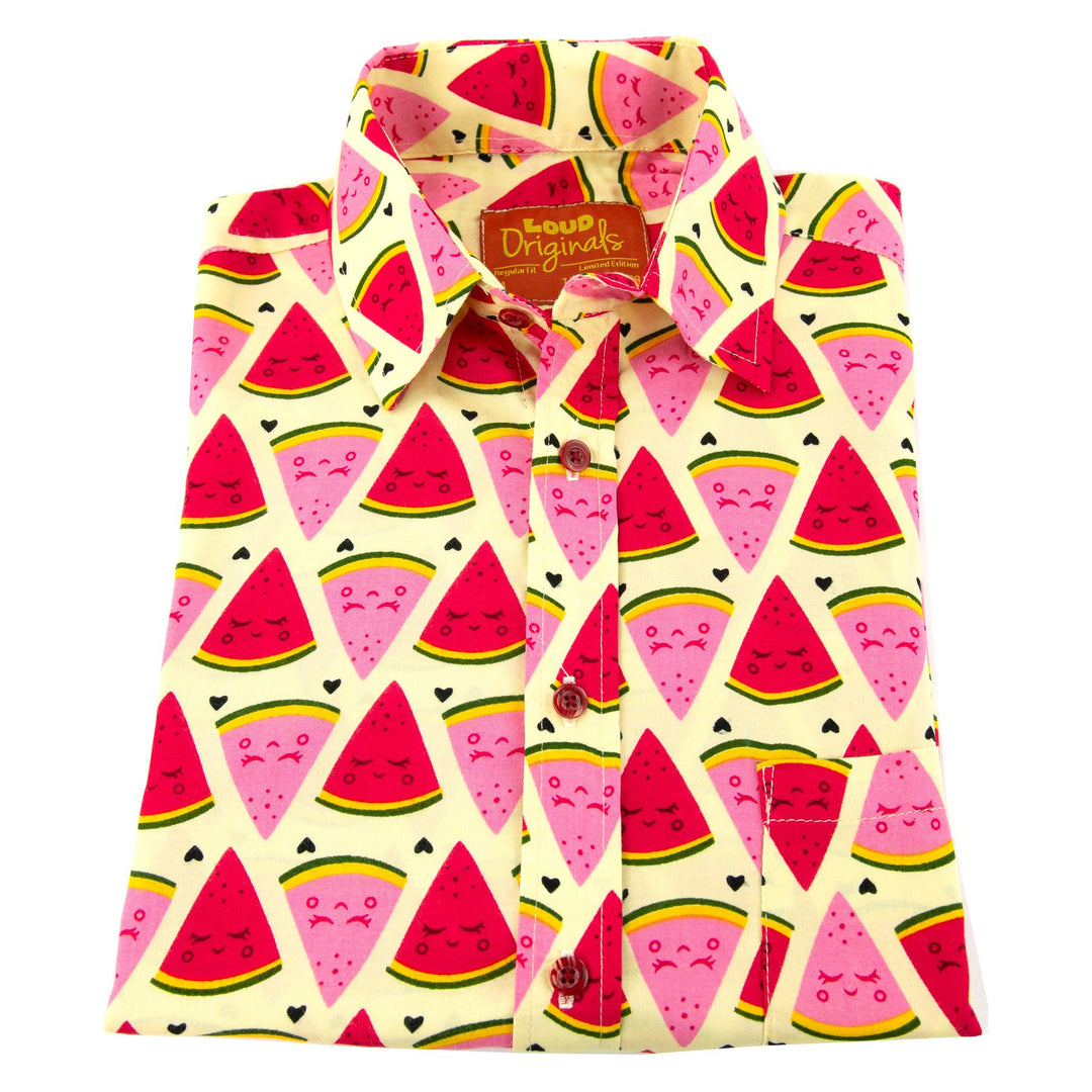 Regular Fit Short Sleeve Shirt - Watermelon