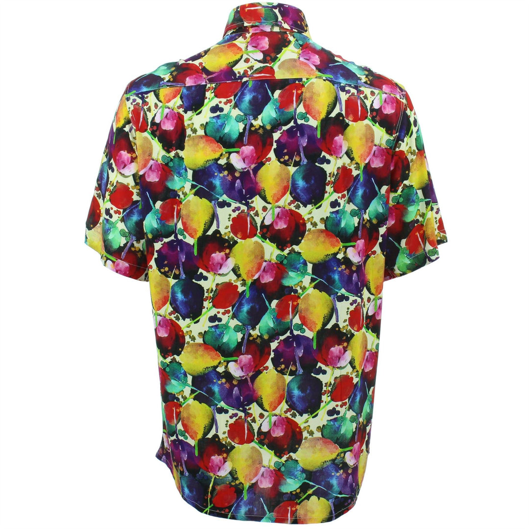 Regular Fit Short Sleeve Shirt - Tulips