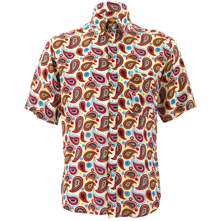 Regular Fit Short Sleeve Shirt - Paisley