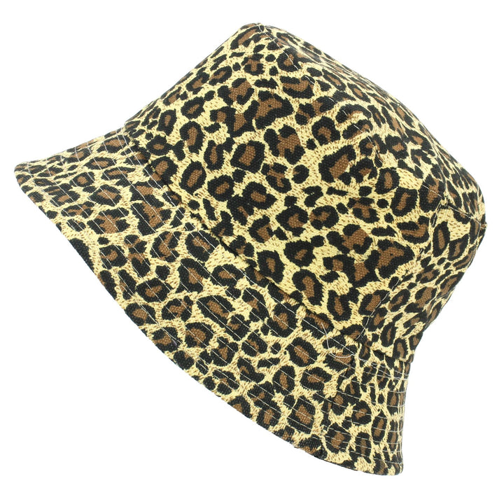 Canvas Bucket Hat - Leopard