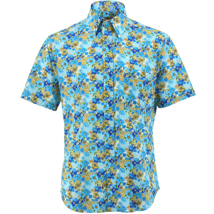 Regular Fit Short Sleeve Shirt - Daisies