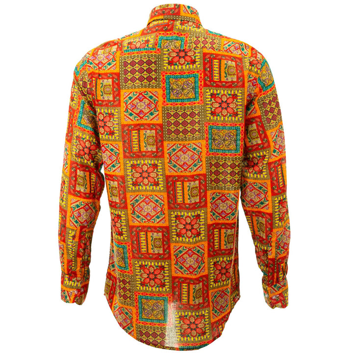 Regular Fit Long Sleeve Shirt - Patchwork