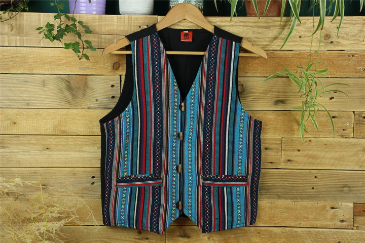 Cotton Canvas Waistcoat - Purple Sky