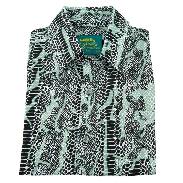 Regular Fit Long Sleeve Shirt - Snakeskin