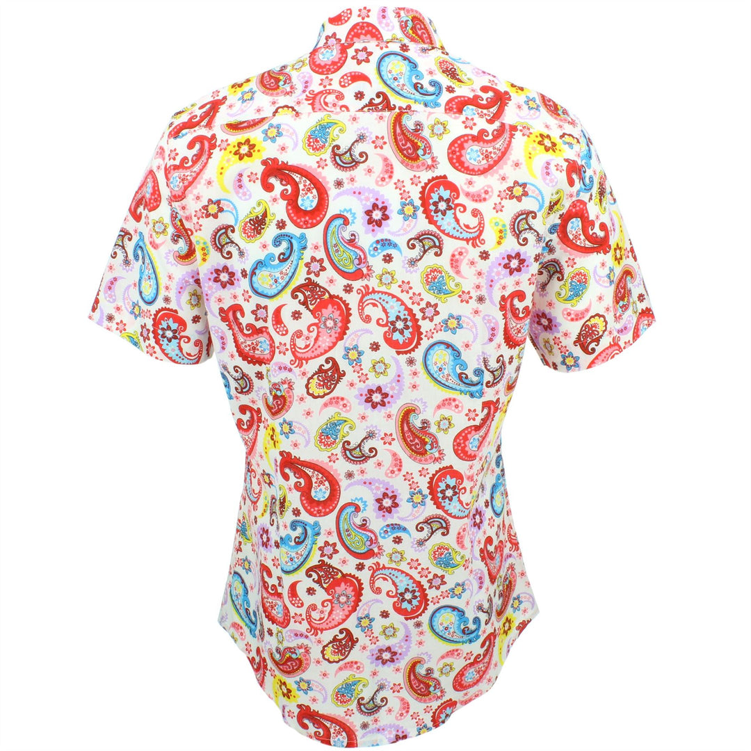 Slim Fit Short Sleeve Shirt - Paisley