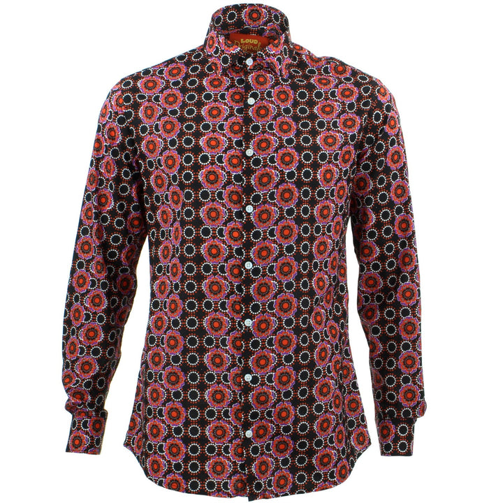 Slim Fit Long Sleeve Shirt - Poppy Dots