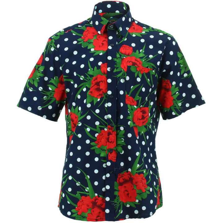 Regular Fit Short Sleeve Shirt - Polka Floral