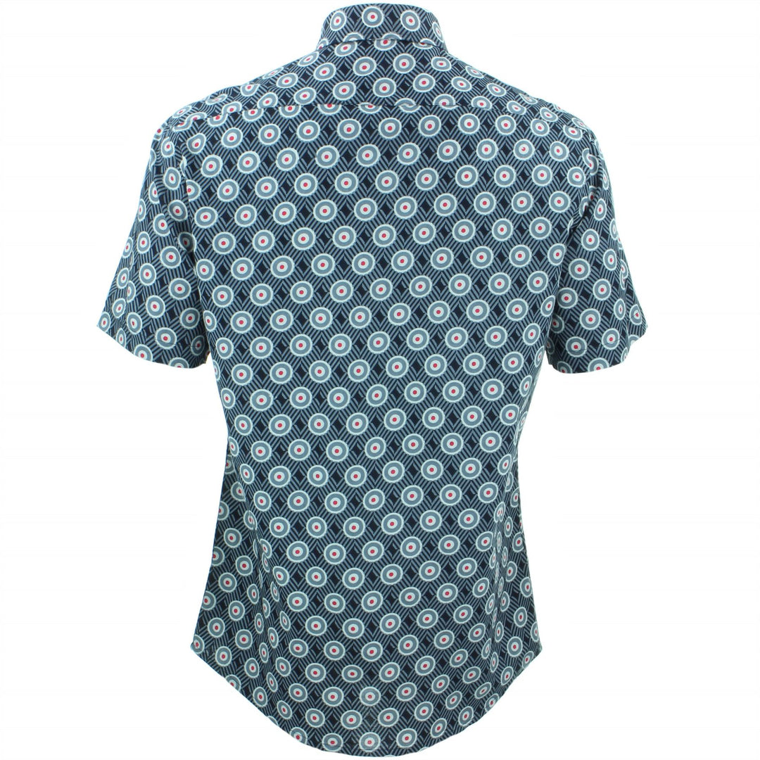 Tailored Fit Short Sleeve Shirt - Bullseye Grid