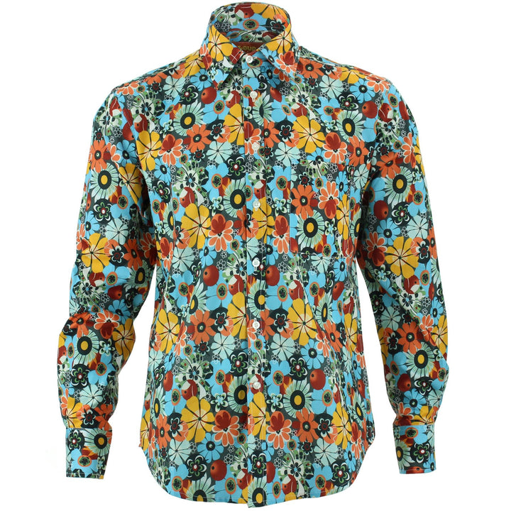 Regular Fit Long Sleeve Shirt - Daisy Bloom