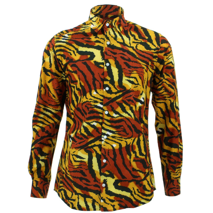 Tailored Fit Long Sleeve Shirt - Tiger