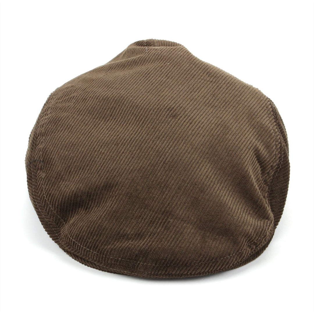 Corduroy Flat Cap - Brown