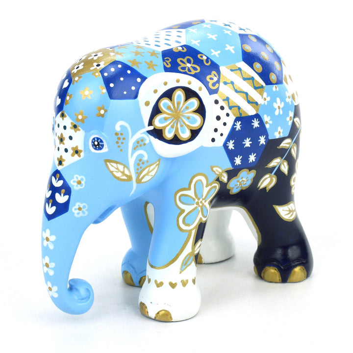 Limited Edition Replica Elephant - Patchie Indigo