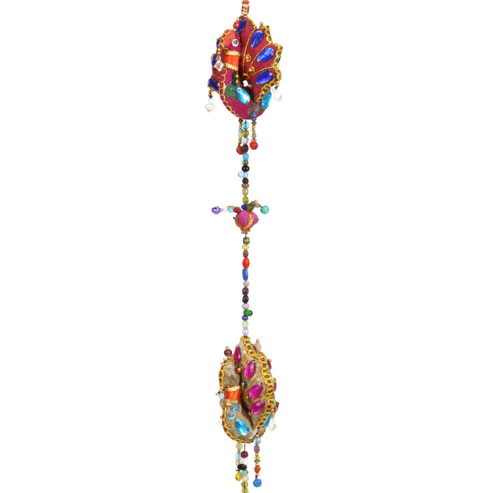 Handmade Rajasthani Strings Hanging Decorations - Peacocks