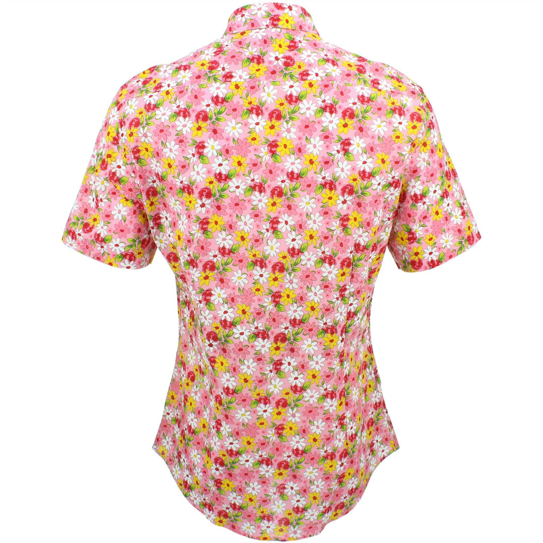 Slim Fit Short Sleeve Shirt - Daisies