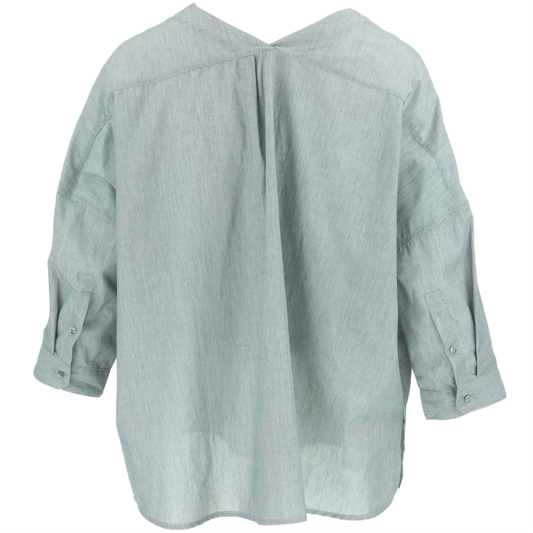 Woven Blouse - Grey Stripe