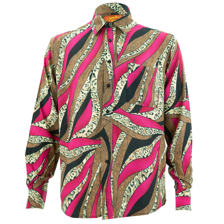 Regular Fit Long Sleeve Shirt - Swirly Wirly