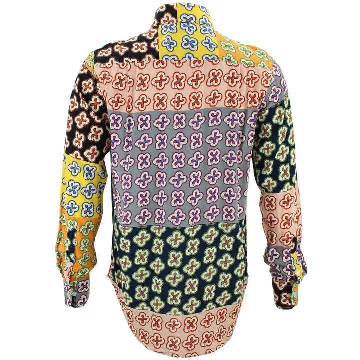 Regular Fit Long Sleeve Shirt - Patchwork