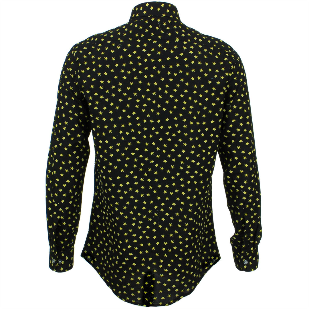 Tailored Fit Long Sleeve Shirt - Ditzy Yellow Stars