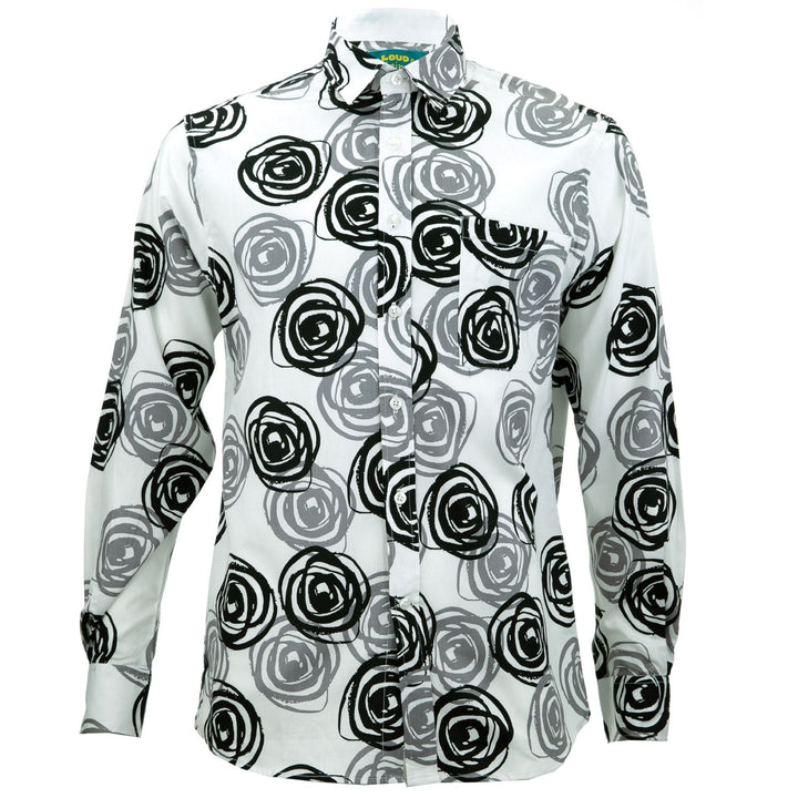 Regular Fit Long Sleeve Shirt - Mono Roses