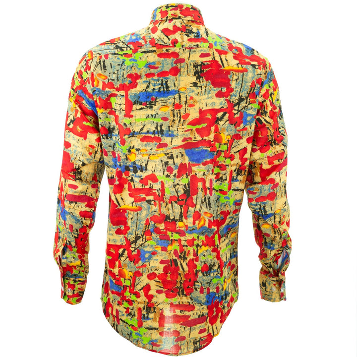 Regular Fit Long Sleeve Shirt - Splatter