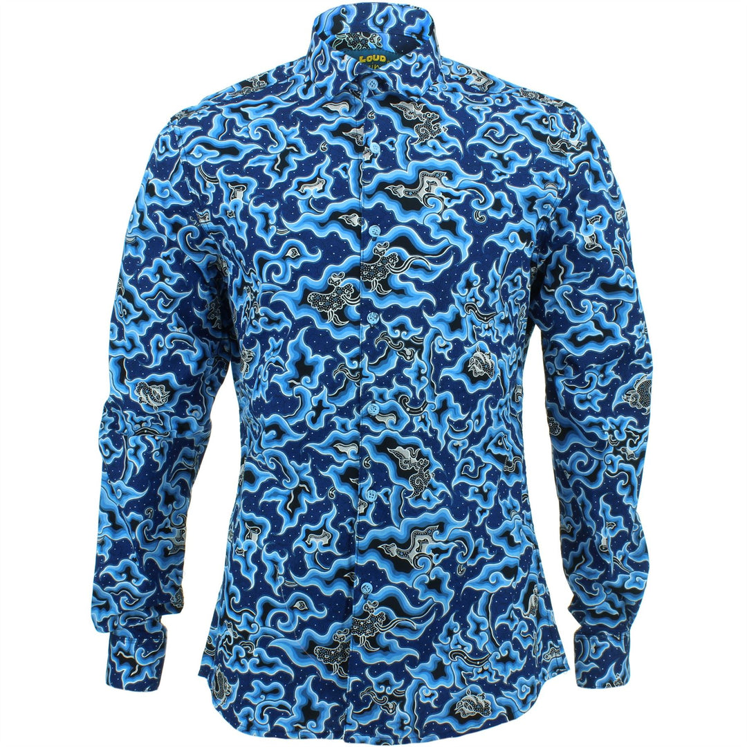 Slim Fit Long Sleeve Shirt - Sea Serpent