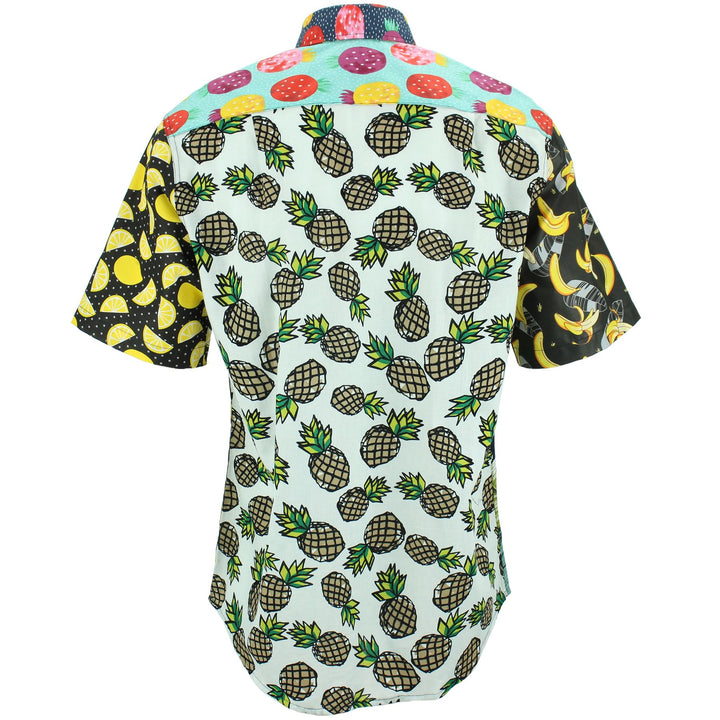 Regular Fit Short Sleeve Shirt - Random Mixed Panel - Fruity