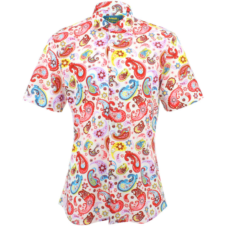 Slim Fit Short Sleeve Shirt - Paisley