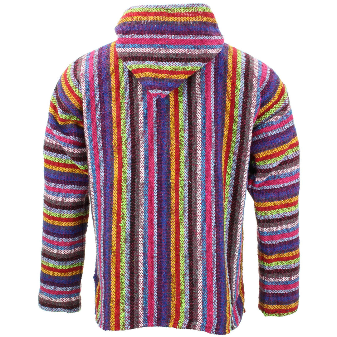 Mexican Baja Jerga Hoody - Pink Multi