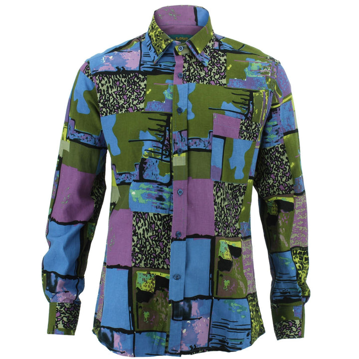 Regular Fit Long Sleeve Shirt - Camo Comic