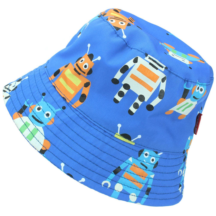 Children's Printed Bucket Hat - Robot