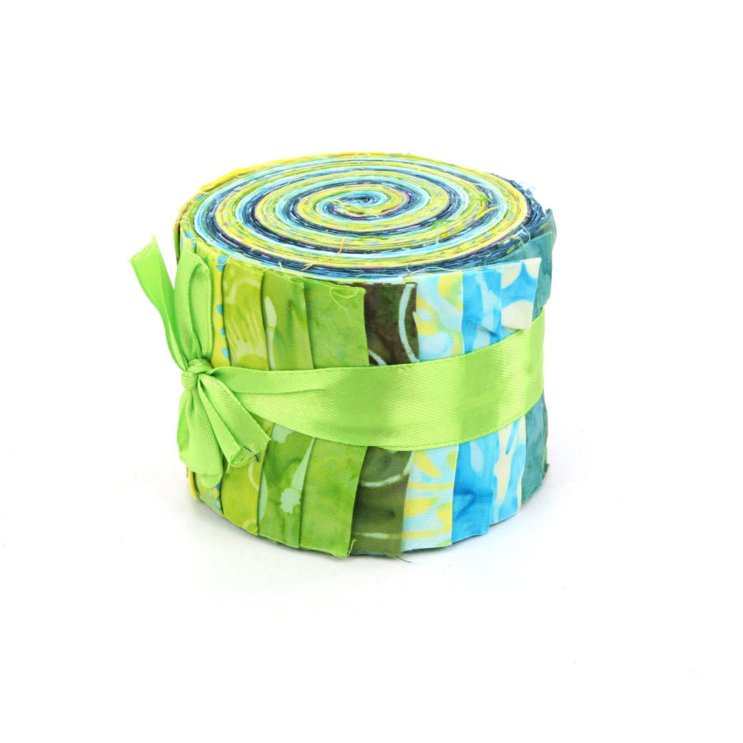 Jelly Roll - 20 Strips of 2.5" x 37" Cotton Batik